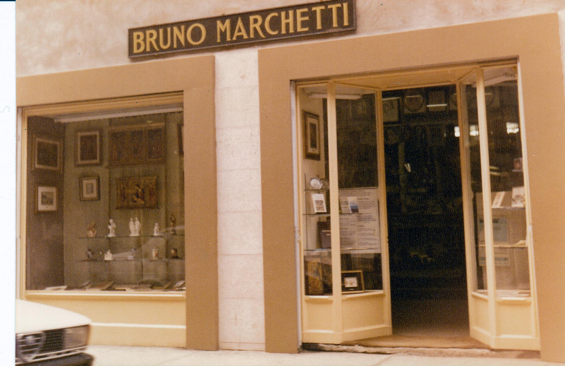 La vetrina storica di Bruno Marchetti